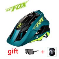 【LZ】☍™  BATFOX-Capacete de Bicicleta Ultraleve Moldado Estrada De Montanha Ciclismo De Bicicleta DH AM