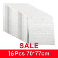 □❍ Self Adhesive Foam Wallpaper Waterproof 3D Brick Wall Panel Living Room Brick Stickers Bedroom Brick Papers Home Decor