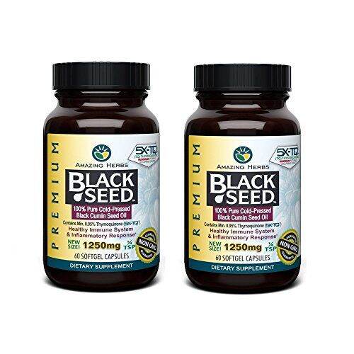[PREORDER] Amazing Herbs Premium Black Seed Oil 1250mg 60 Softgels