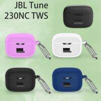 ฝาครอบหูฟังซิลิโคนสีทึบอ่อน Ins สำหรับการปรับแต่ง JBL 230NC TWS กล่องป้องกันการชาร์จหูฟังไร้สายบลูทูธ