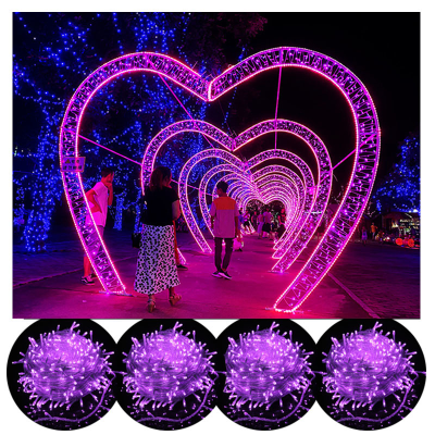Hot 100ไฟ LED String กันน้ำกลางแจ้งคริสต์มาสตกแต่ง Garland Fairy Light String Bedoom Garden Party Decors