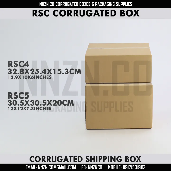 NNZN Brown Kraft Corrugated RSC Boxes Shipping Box Packaging Box RSC4