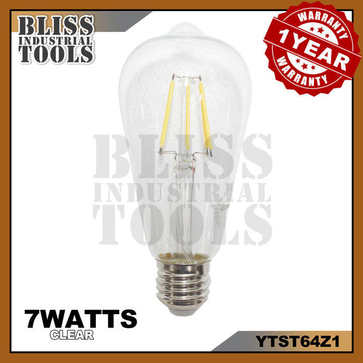 Bliss YTST64Z1 7watts LED Light Bulbs Soft White & Warm Amber Gold Tint
