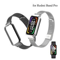 Metal Watch Band for Redmi Smart Band Pro Stainless Steel Strap Replacement Watchband for Xiaomi Redmi Smart Band Pro Belt Replacement Parts