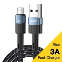 สายไมโคร Usb Essager 3a ชาร์จเร็ว5สำหรับสายซัมซุงโน้ต4 Xiaomi Redmi ยูเอสบีสายเคเบิลข้อมูล Android Microusb