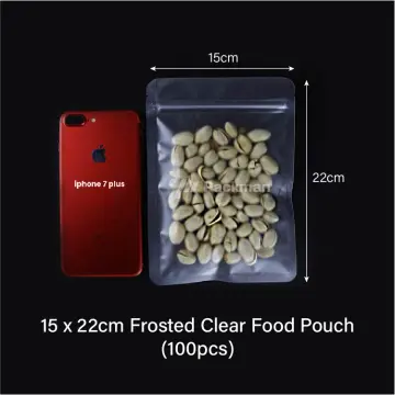 100 Pcs Plastic Zipper Bags, Clear Poly Bag, Resealable Zip Lock Bags,  Suitable For Snacks, Nuts, Seeds, Candy, Food Storage Package Pouches, For