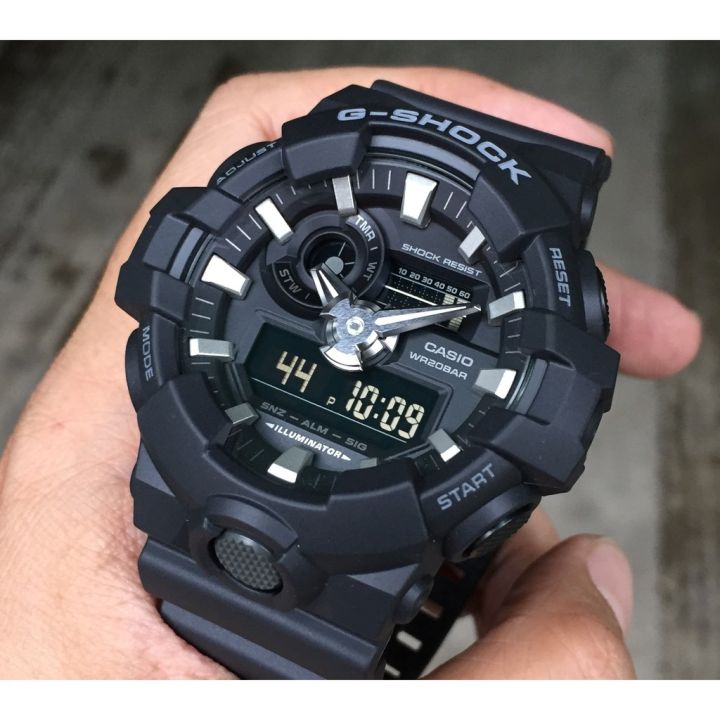 ของแท้-100-นาฬิกา-casio-g-shock-รุ่น-ga-700-1b-watch-ชุด-limited-edition-นาฬิกากีฬาชาย-กันน้ำและกันกระแทก-จัดส่งพร้อมกล่องคู่มือใบประกันศูนย์cmg-1ปี