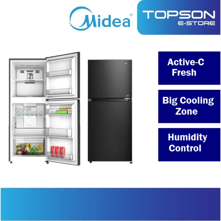 Midea 200L 2 Doors Inverter Quattro Refrigerator / Fridge / Peti Sejuk ...