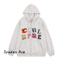 Spades Ace เสื้อฮู้ด เสื้อแขนยาวอบอุ่น หลวมและสบาย ชิค ทันสมัย น่ารัก ล้ำสมัย WWY23A0MMZ 43Z231024