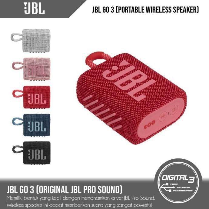 JBL GO3 赤 - スピーカー・ウーファー