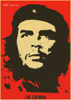 【Flash sale】 Che Guevara ผู้นำทางจิตวิญญาณที่มีชื่อเสียงตัวเลขทางประวัติศาสตร์โปสเตอร์วินเทจโปสเตอร์กระดาษคราฟท์ผนัง