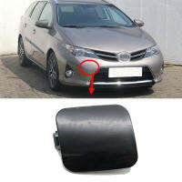 Unpainted สีกันชนหน้า Tow Hook Eye Cover สำหรับ Toyota Auris 2013 2014 2015