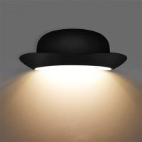 12W Hat Wall Lamp Garden Outdoor Lighting Waterproof Wall Light For Bedroom Yard Balcony Corridor Wall Decoration Light Fixture