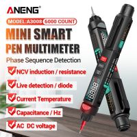 ZZOOI ANENG Multimeter Voltmeter Professional Digital Multimeter Tester A3008 Auto Sensor Pen Tester 6000 Counts Voltage Test