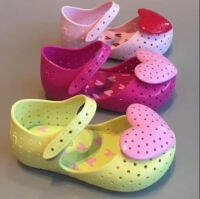 2023 MelissaˉNew Jelly Shoes Love Hole Baotou Shoes Childrens Shoes