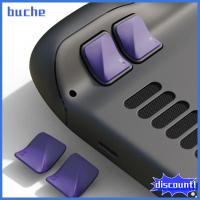 BUCHE นุ่มนุ่มๆ ปุ่มแป้นควบคุมด้านหลัง กันลื่น การเล่นเกม แผ่นเสริมเกม อะไหล่สำหรับเปลี่ยน ป้องกันรอยขีดข่วน เพิ่มตัวควบคุมเกม สำหรับ แท่นไอน้ำ