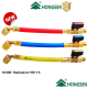 สายชาร์จน้ำยาFreon HONGSEN บอลวาล์วในตัว 0.15m. SHARGINGH  HOSE  WITH  ballvalve 1/4