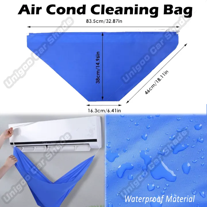 Aircond Cleaning Cover Bag Air Cond Plastic DIY Cleaning Air