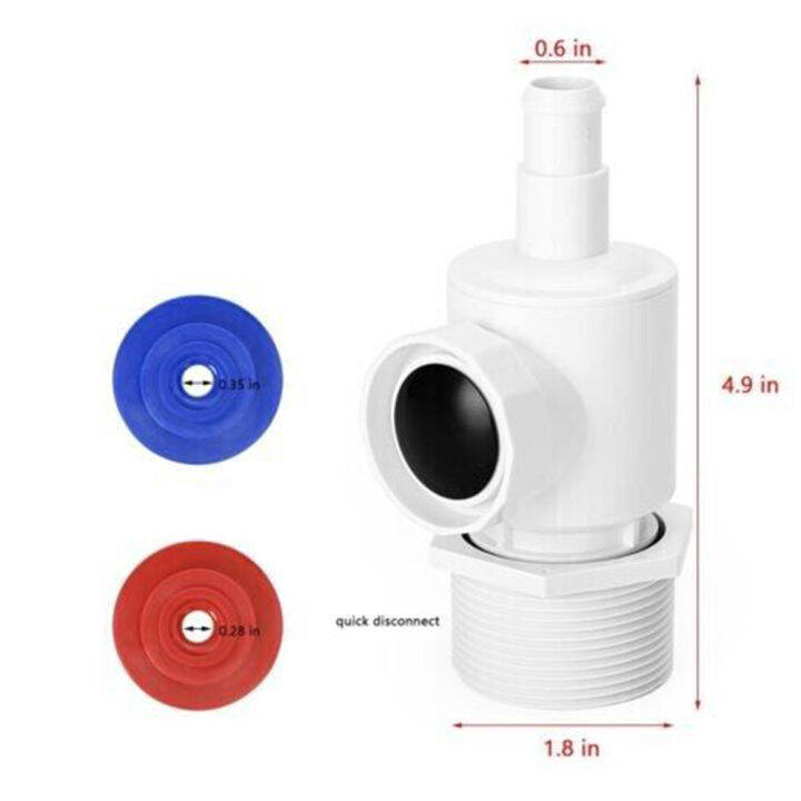 1เซ็ตเชื่อมต่อท่อสระว่ายน้ำสำหรับ-polaris-180-280-380ทำความสะอาดสระว่ายน้ำ9-100-9001สำหรับราศี65165180280360เชื่อมต่อสระว่ายน้ำ