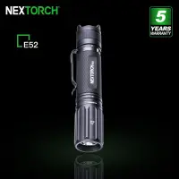 E52ไฟฉาย EDC ชาร์จได้อเนกประสงค์จาก Nextorch 2500Lm พร้อมแบตเตอรี่21700สามารถใช้อุปกรณ์เสริมได้หลากหลายสำหรับการตั้งแคมป์