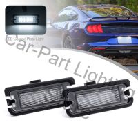 2ชิ้นโคมไฟหมายเลขป้ายทะเบียนรถ Led ไม่มีข้อผิดพลาดสำหรับ Ford Mustang 2015 2016 2017 2018 2023 Oemfr3z13550a