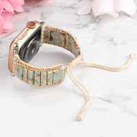 【Hot Sale】 Applicable to apple watch8 strap watch se7 generation iwatch1-6 rough stone bracelet