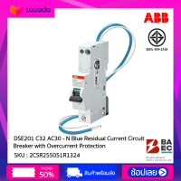 ABB DSE201 C32 AC30 - N Blue Residual Current Circuit Breaker with Overcurrent Protection