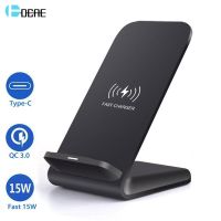 DCAE 15W Wireless Charger Stand For iPhone 14 13 12 11 Pro XR 8 XS USB C Fast Charging Holder for Samsung S22 S21 S20 Note 20