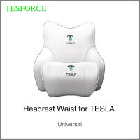 Tesla Model 3 X S Y Seat Lumbar Full Protect Memory Foam Cushion Headrest Waist Support Pad Car Seat Headrest Neck Rest Cushion