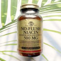 ไนอะซิน วิตามินบี 3 No Flush Niacin Inositol Hexanicotinate 500 mg 100 or 250 Vegetable Capsules (Solgar®) B-3 B3