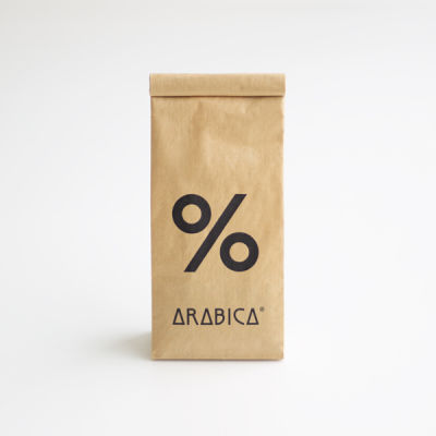 % Arabica Blend เมล็ดกาแฟคั่วสดใหม่ สูตรต้นตำรับเกียวโตจาก % อาราบิก้า