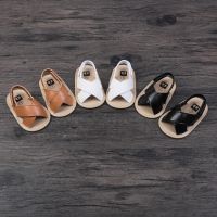 Baby Sandals Uni Cute Summer Soft Sole Flat Cross Hollow Non-Slip First Walkers Beach Shoes Cute Newborn First Walkers