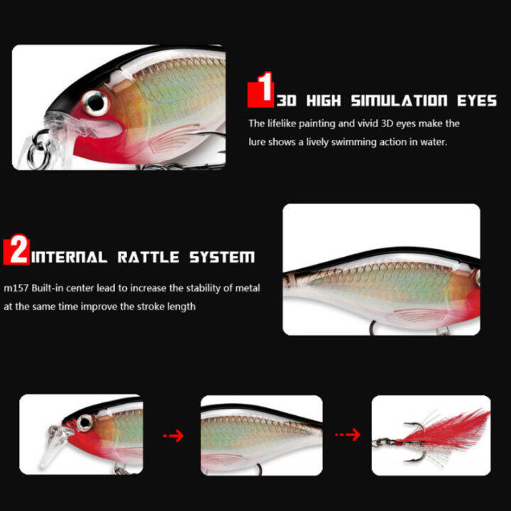 m157เหยื่อตกปลารูปปลาซิว12-3กรัม-8-5ซม-หลากสีเหยื่อข้อเหวี่ยงเหยื่อปลอมเทียมสำหรับน้ำจืดน้ำเค็ม