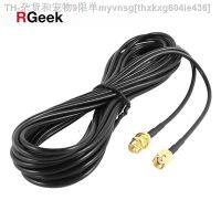 【CW】☾✔✔  RP-SMA Male to Female Extension Cable Feeder Wire for Coax Coaxial WiFi Network Card RG174 Router Antenna