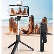 Gậy Chụp Ảnh 3 Chân Có Đèn Led Trợ Sáng F210S - Có Remote Điều Khiển Từ Xa