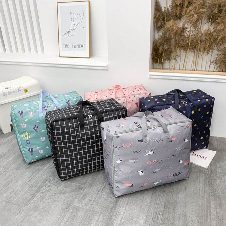 oxford-laundry-shopping-bags-multi-function-foldable-children-toy-storage-reusable-bag-extra-large-tote-hand-luggage-bag