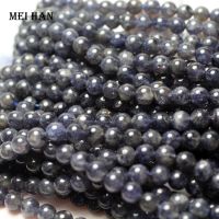 Meihan wholesale natural iolite 6±0.2mm smooth round loose beads genuine stone for jewelry design DIY making Exterior Mirrors