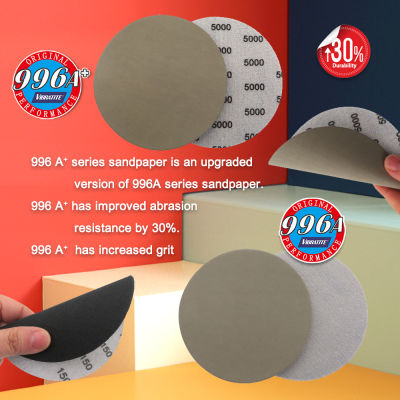 50Pcs 5 Inch 125mm Waterproof Sanding Discs Hook &amp; Loop Silicon Carbide Sandpaper WetDry 60 -10000 Grit for Polishing Grinding