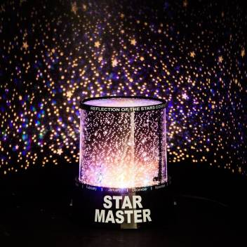 sahnah Night Romatic Gift Home Cosmos Star Sky Master Projector Starry Night Light Lamp LED Romantic Flashing Star Moon Sky 