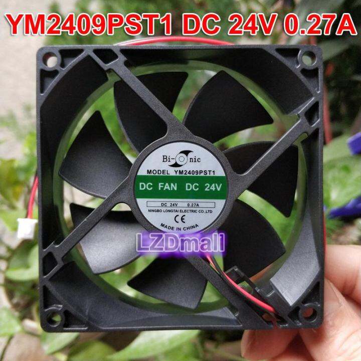 พัดลม-dc-ym2409pst1-1ชิ้น0-27a-24โวลต์9ซม-9025-90x2-5มม-เครื่องเชื่อมพัดลมทำความเย็น90-90-25มม