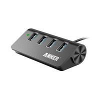 Anker 4-Port USB 3.0 Unibody Aluminum Portable Data Hub with 2ft USB 3.0 Cable for Macbook, Mac Pro / mini, iMac, XPS, Surface Pro, Notebook PC, USB Flash Drives, Mobile HDD and More