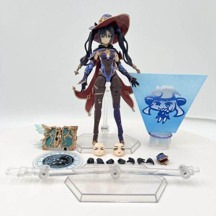 15Cm Figma Genshin Impact Mona Anime Figure 548 Mona Mirror Reflection