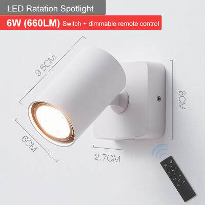 LED Wall Lamps 90° Folding 350° Rotation 6W Soft Lights Make A Good Reading Environment For You Suitable For Various Scenes