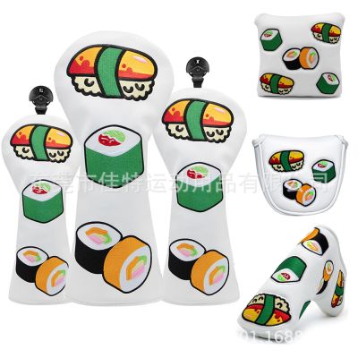 Korean version of sushi wooden club set No. 1 wood golf Driver Wood head protective cover creative NEW golf