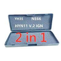 Lishi เครื่องมืออุปกรณ์ช่างกุญแจแบบ2 In 1 NE66 YH35ขนาด11 V2.0 Ign/dr ของแท้ Lishi