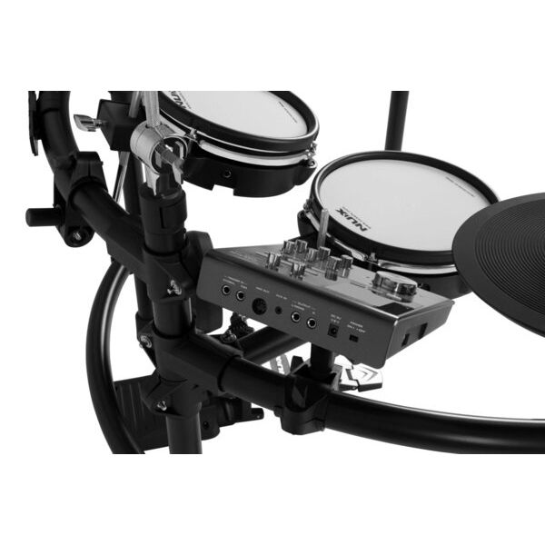 nux-dm-7x-electric-drum-กลองชุดไฟฟ้า-5-กลอง-4-แฉ-แป้นหนังมุ้งล้วนยี่ห้อ-remo-แถมฟรีเก้าอี้กลอง-amp-ไม้กลอง