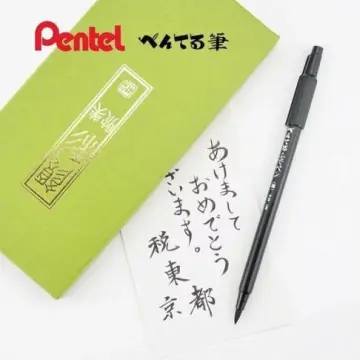 Pentel Brush Pen Refillable Portable Painting Calligraphy XFL2 Japan