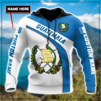 2023 style PLstar Cosmos 3DPrinted Newest Guatemala Flag Custom Name Unique Funny Hrajuku Streetwear Unisex Casual Hoodies/Zip/Sweatshirt 5