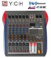 YCH สเตอริโอ มิกเซอร์6ช่องเอ็ฟเฟ็คแท้ Professional 6ช่องBLUETOOTH USB MP3 YCH YC-X6