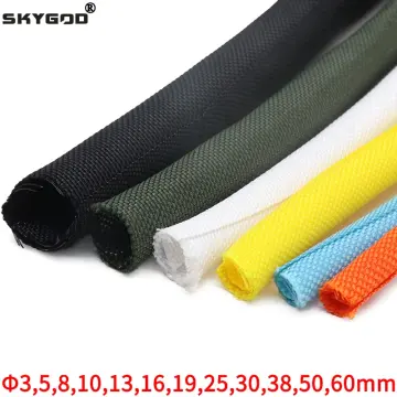 Cable Sleeve Self Closing PET Braided Expandable Auto Line Management  Overlaps Flexible Loom Split Pipe Tube